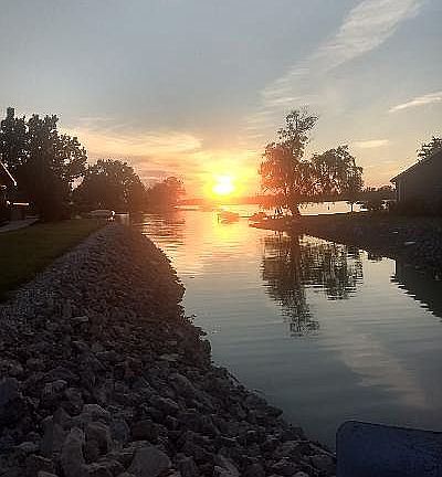 Channel (behind house)