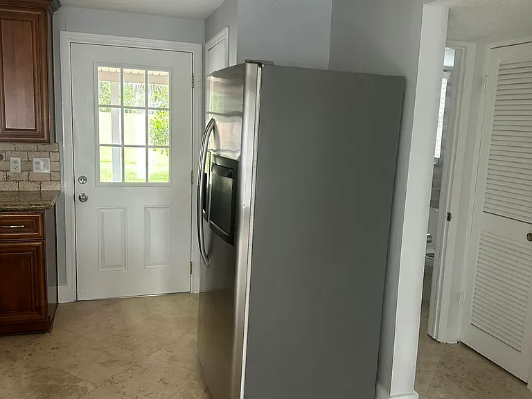 fridge area in the kitchen