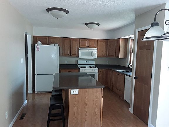 Kitchen with pantry and island