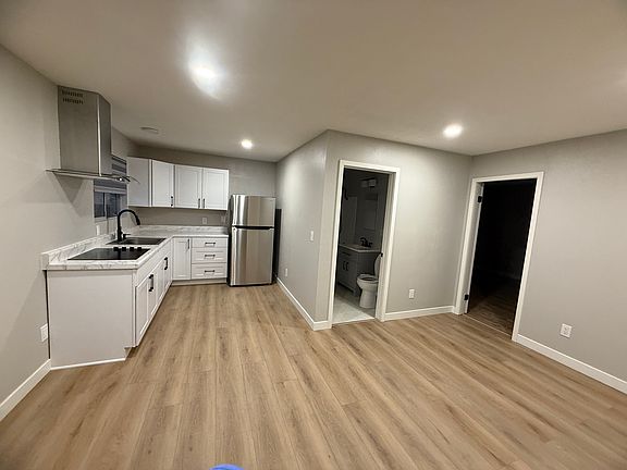 Newly renovated modern-style unit with privately separated spacious bedroom and full size bathroom.