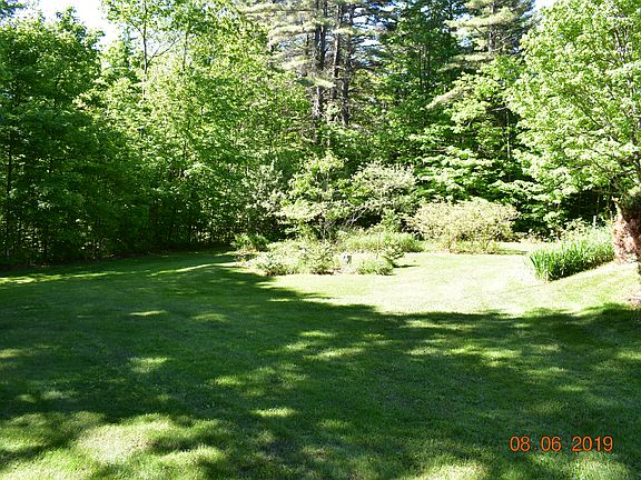 Garden area; fruit trees