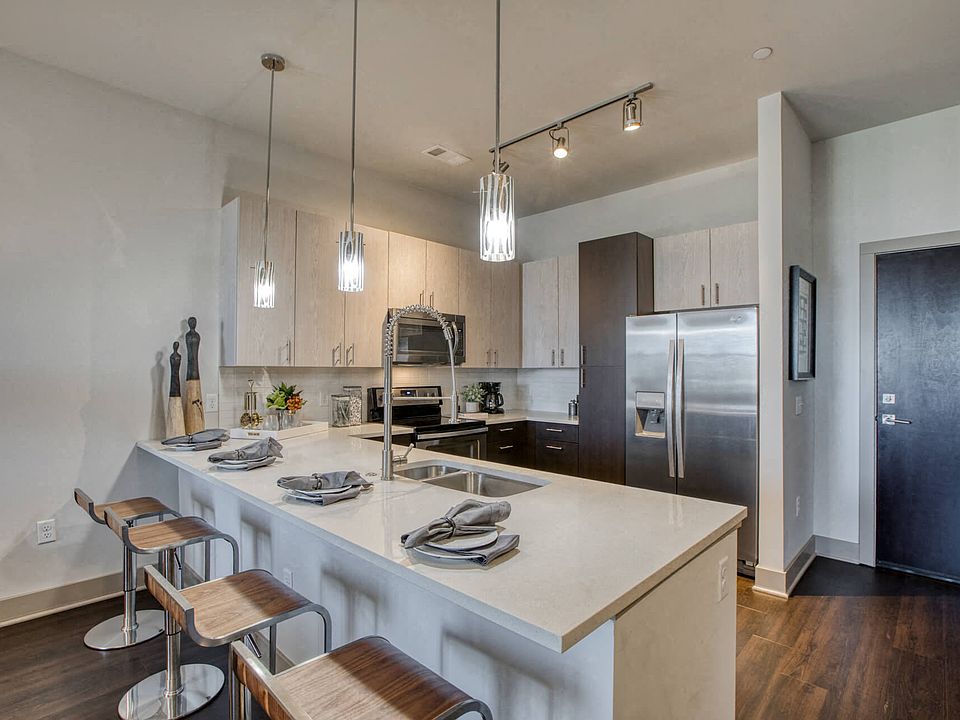 Chef-inspired kitchens feature stainless steel appliances