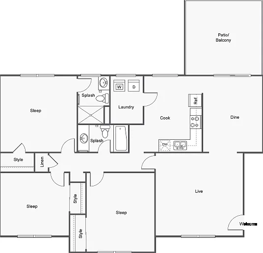 C1-Dalton-3bd-2ba-1244sqft C1-Dalton-3bd-2ba-1244sqft