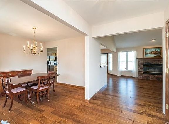 As you enter from front porch - nice entry foyer with separate dining  room to your left.