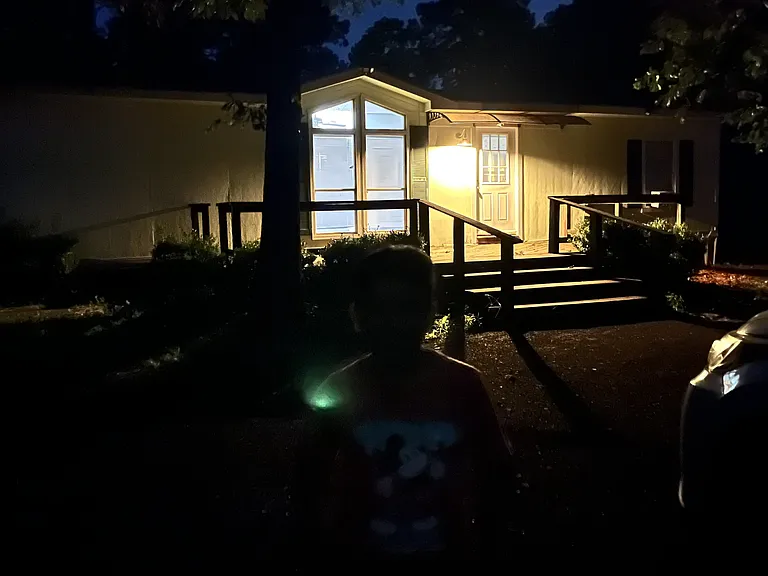 home front at night