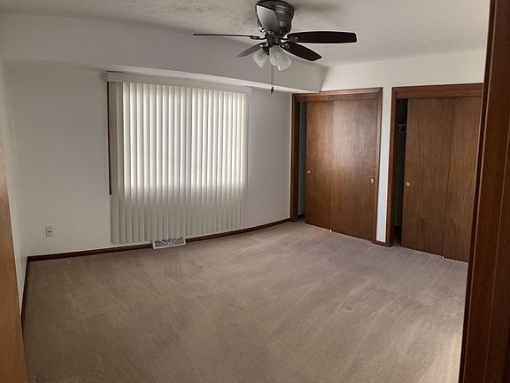 Master bedroom with 2 closets