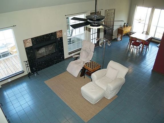 Bird's Eye View Of Living/Dining Area.