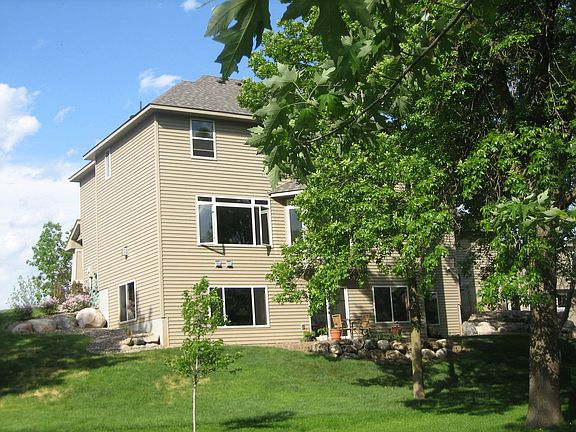 Backyard is the largest in the cul-de-sac. Lots of trees in backyard.