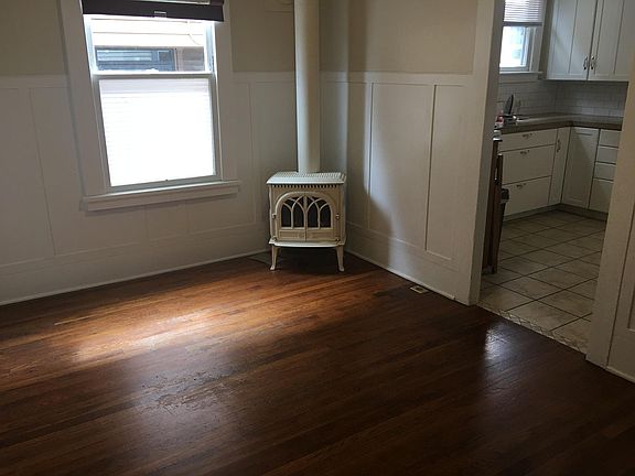 Beautiful hardwood floors downstairs in the dining and livin