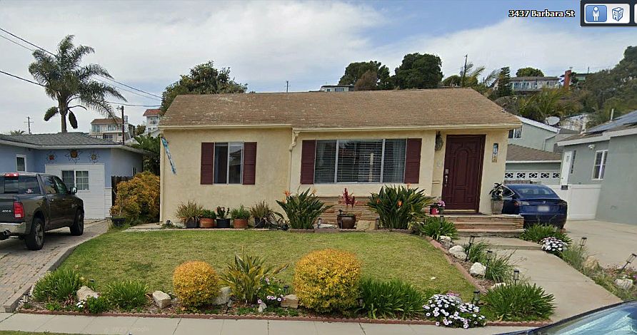 Front View from Barbara Street