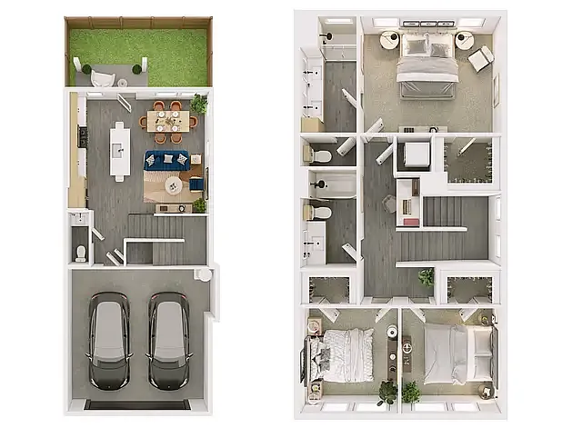 Floor plan C1 - Townhome