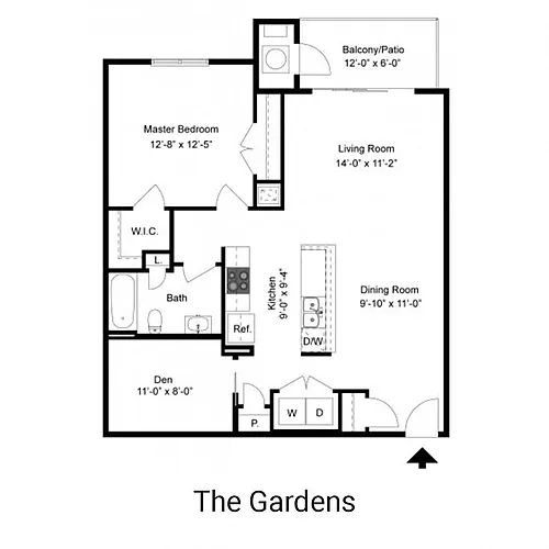 Floor plan The Bushkill (A2)
