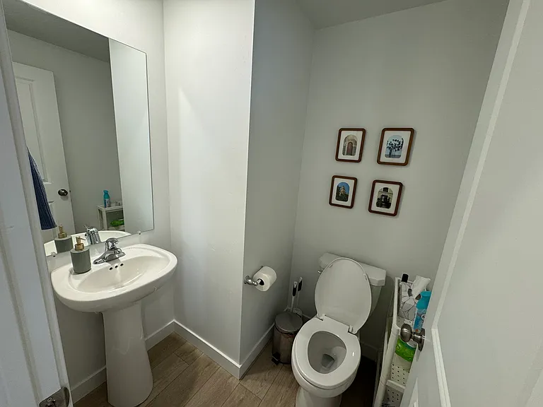 Main floor half bathroom