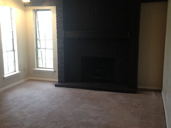 Wood burning fireplace