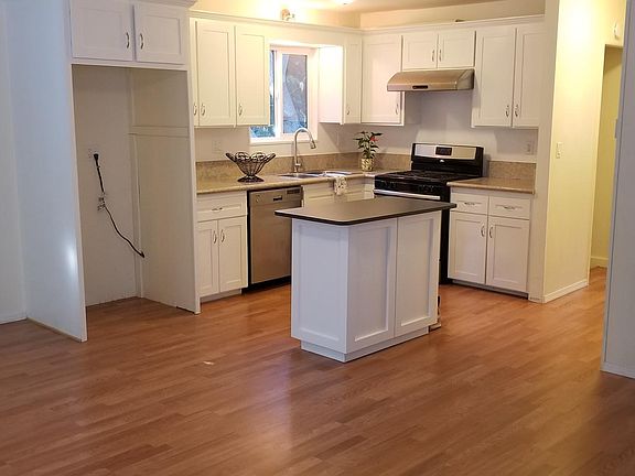 Living room and kitchen