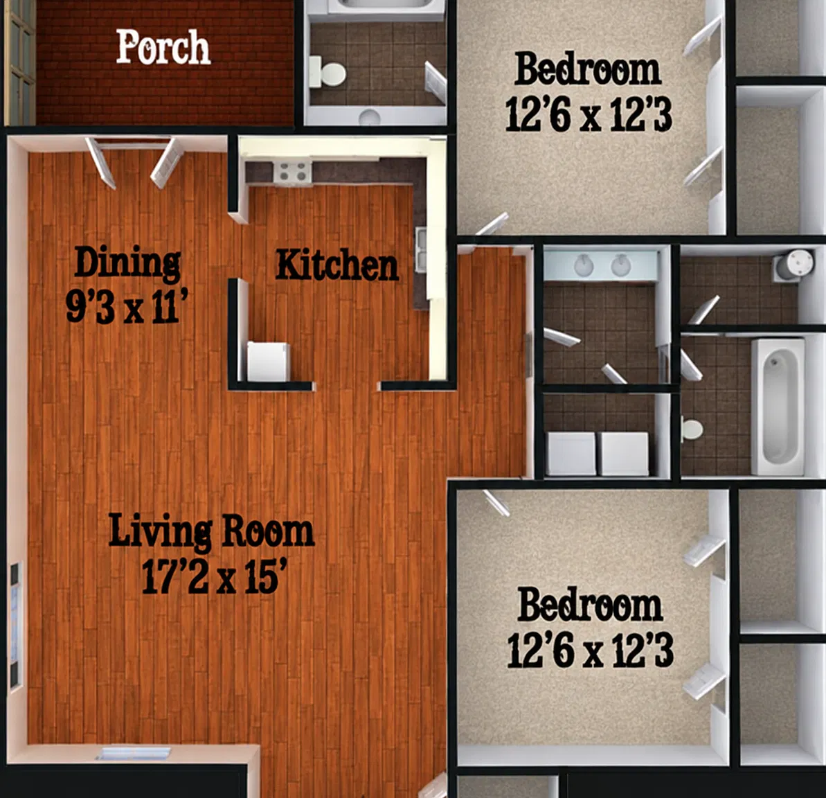 Hawthorne Apts, Statesboro — Photo 2