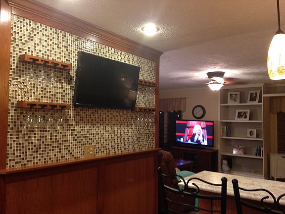 Wet bar open family room