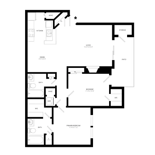 Floor plan The Monroe
