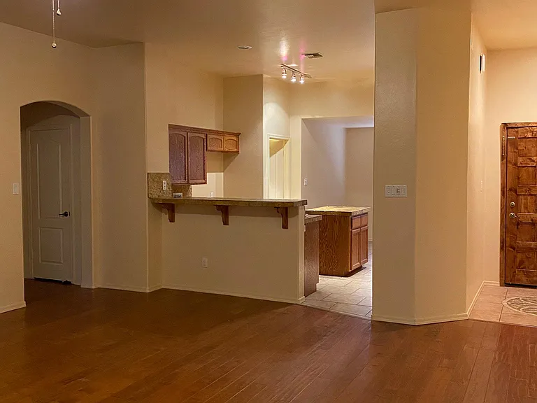 Living room to kitchen