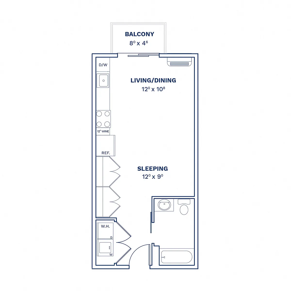 Floor plan Studio-S1
