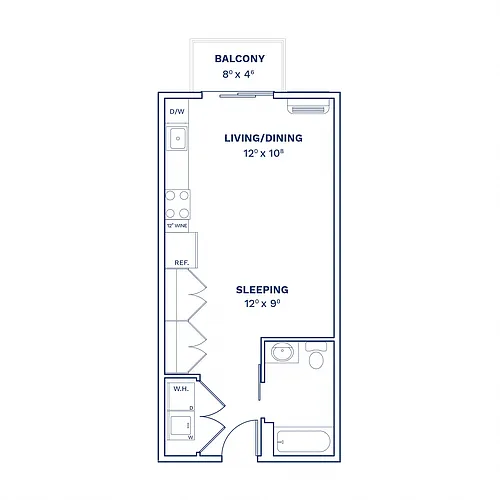 Floor plan Studio-S1