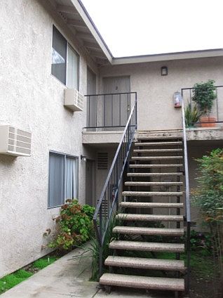 Stairs to front door of #C