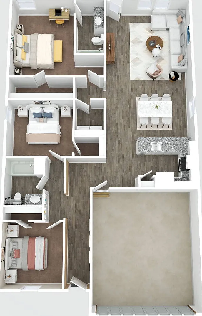3 bed, 2.0 bath, 1474 sqft, $1,695 — Photo 3