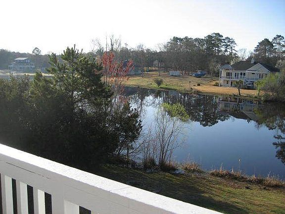 gorgeous view of lake from deck