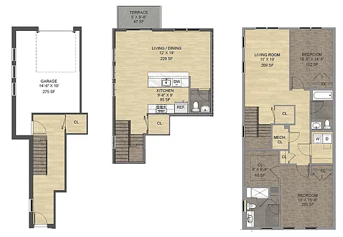 Floor plan Townhome E