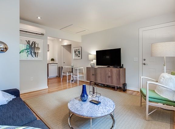 View of TV from Living Room Sofa