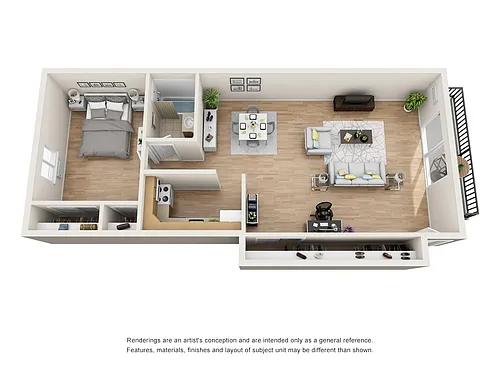 Floor plan 1 Bedroom