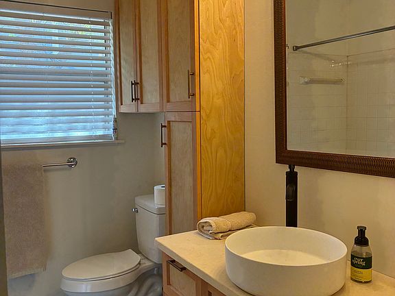 bathroom with lots of storage