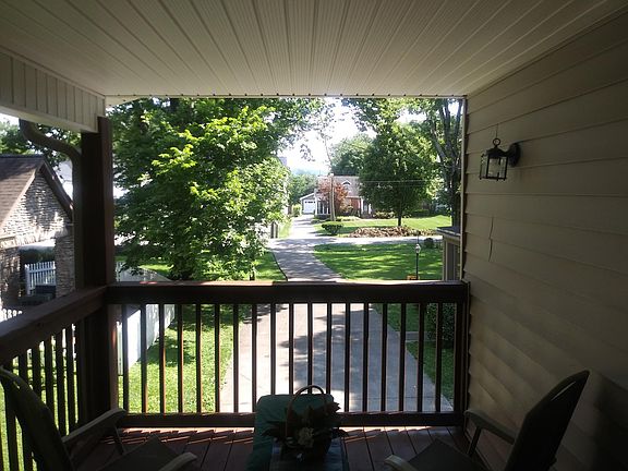 Front view of street from deck.