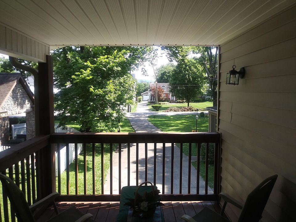 Front view of street from deck.