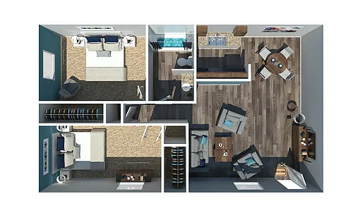 Floor plan 2 Bedroom