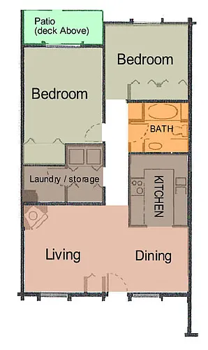 Floor plan 2 Bedroom Luxury Flat