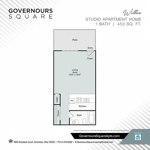 Floor plan Willow