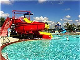 Huge water park with multiple slides and kids area! Diamond Bay Water Park.