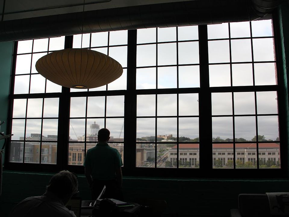 Apartment is on top floor (7th) of building, overlooking the State Capital . HUGE operable windows!