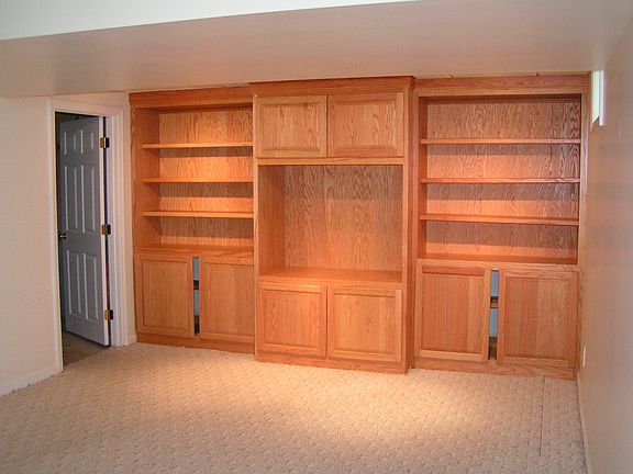 Finished Basement Entertainment Center