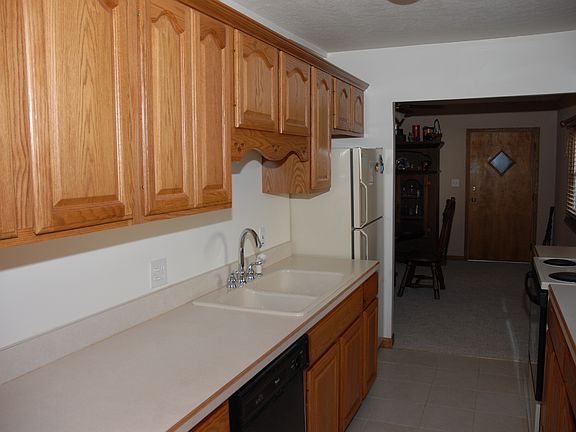 Kitchen facing dining room