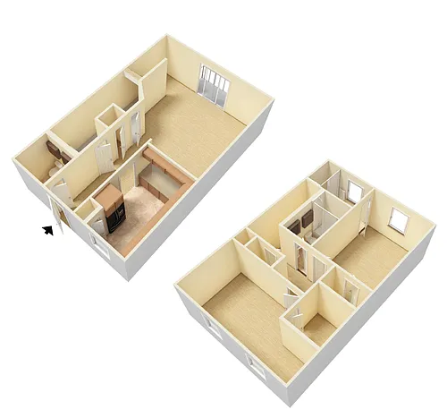 Floor plan Blackbird Farms I - 2 Bedroom 2.5 Bath