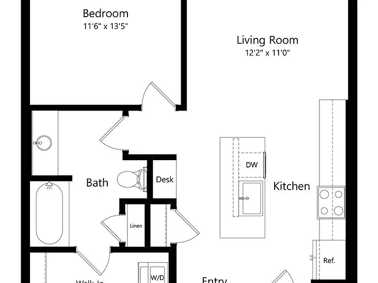 1BALT2 floor plan Alta Rise