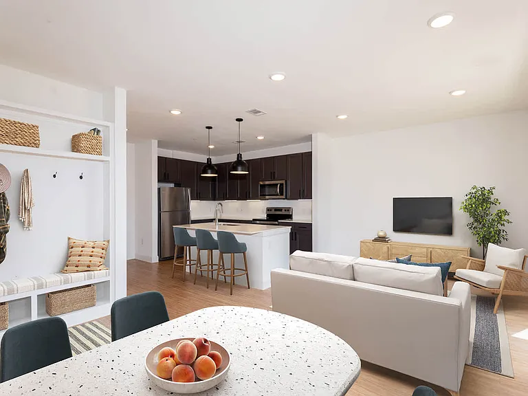 Living Room with Hard Surface Flooring