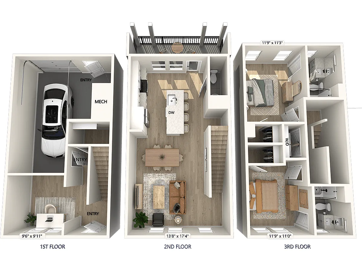 Floor plan BT1.1-D-1459sf-Upgrade