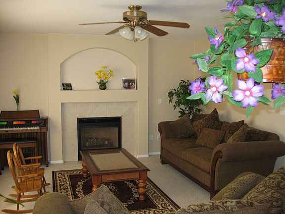 Living Room - carpeted, equipped, fireplace and good size