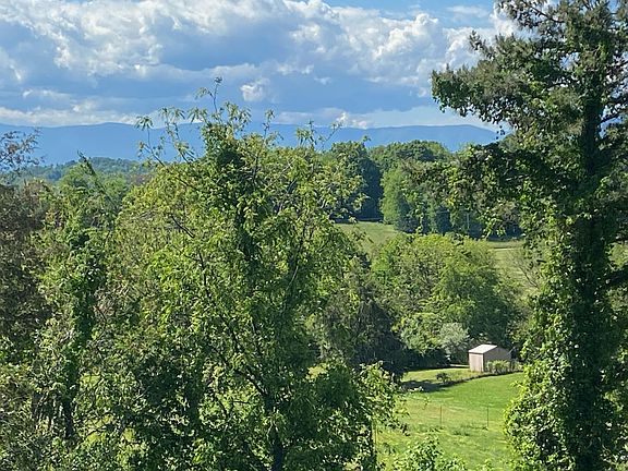 Mountain view from covered deck