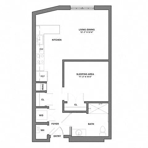 Floor plan Studio-S3-1