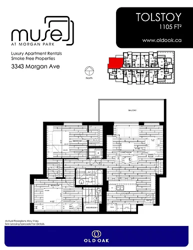Floor plan 2B Tolstoy