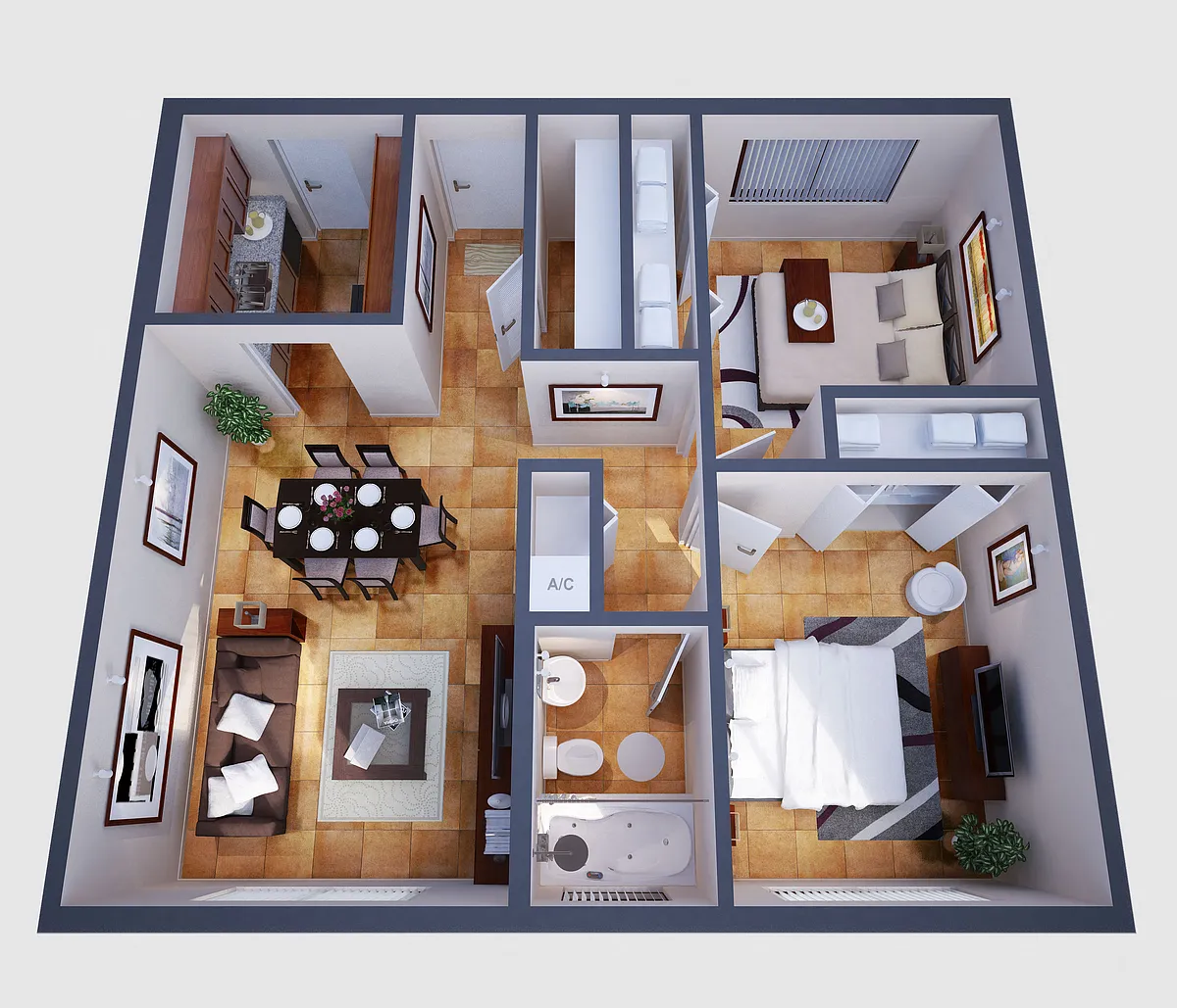 Floor plan Model B2